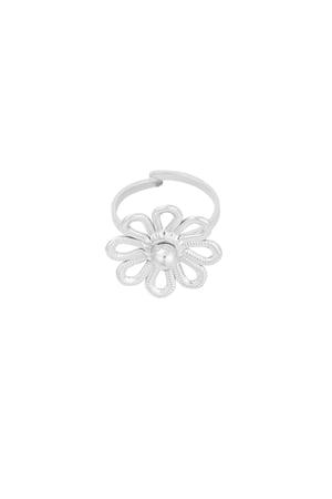 Ring happy flower - Silver color h5 