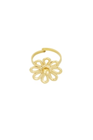 Ring Happy Flower - Goldfarben  h5 