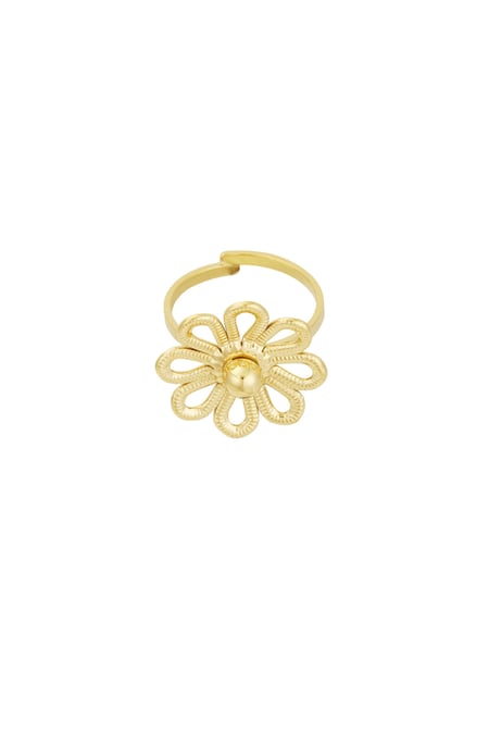 Ring happy flower - Gold color 