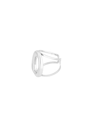 Bold circle ring - Silver color h5 Picture3