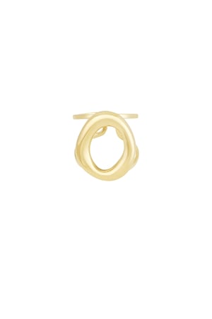 Bold circle ring - Gold color h5 