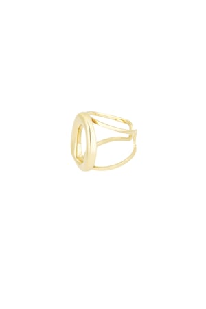 Bold circle ring - Gold color h5 Picture3