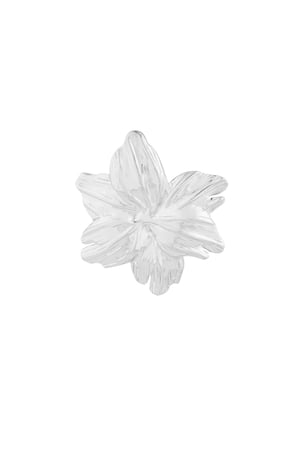 Brooch flower flow - Silver color h5 