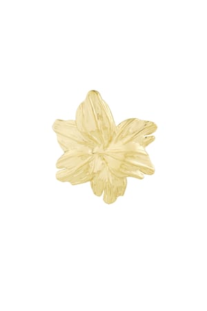 Brooch flower flow - Gold color h5 