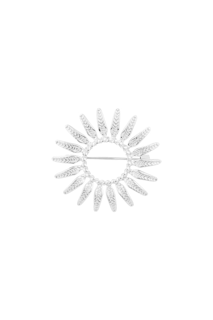 Brooch sun perfect - Silver color 