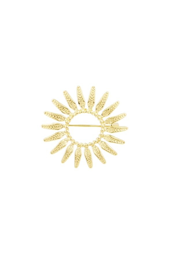 Brooch sun perfect - Gold color