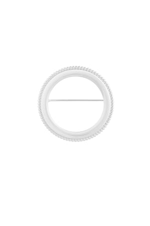 Brooch the circle - Silver color h5 