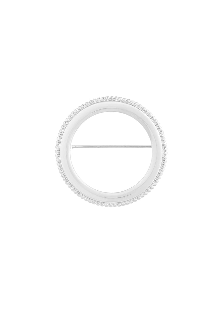 Brooch the circle - Silver color 