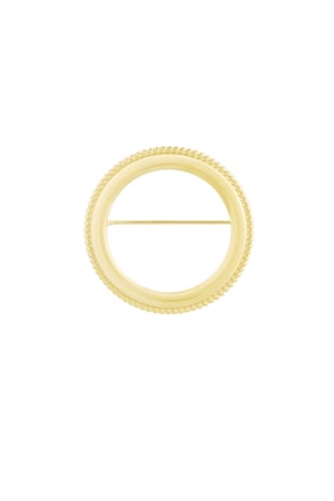 Brooch the circle - Gold color h5 