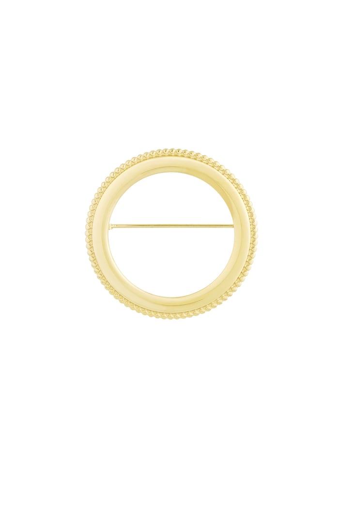 Brooch the circle - Gold color 