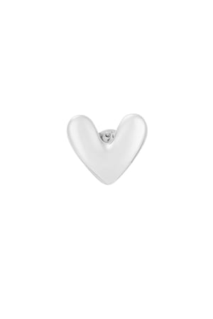 Brooch heartly - Silver color h5 