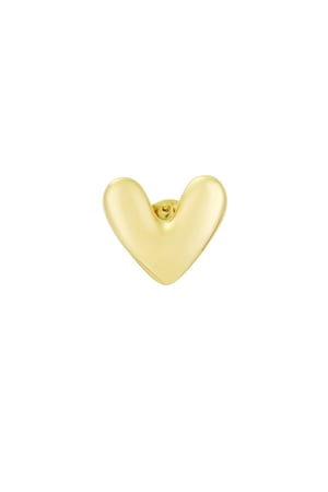 Brooch heartly - Gold color h5 