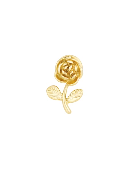 Rose Brooch - Gold color  2