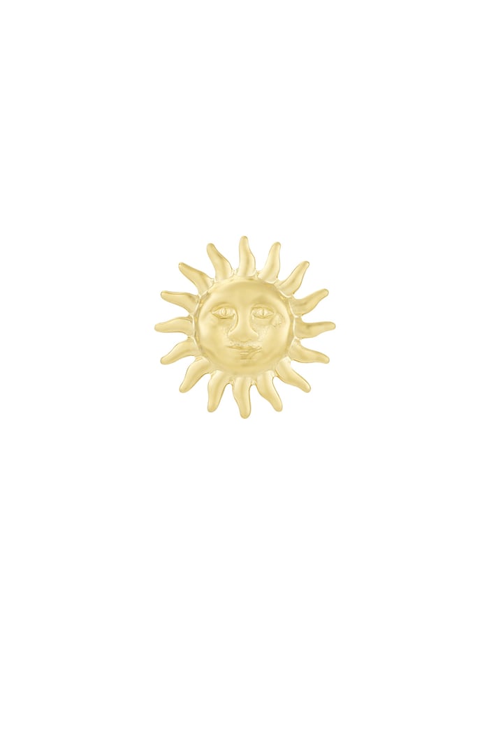 Brooch sunshine - Gold color 