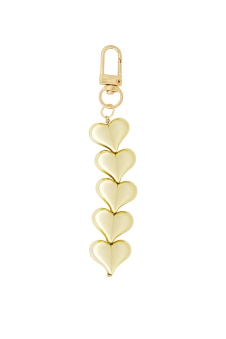 Bold heart pendant - Gold color