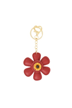 Floral delight pendant - Wine red h5 