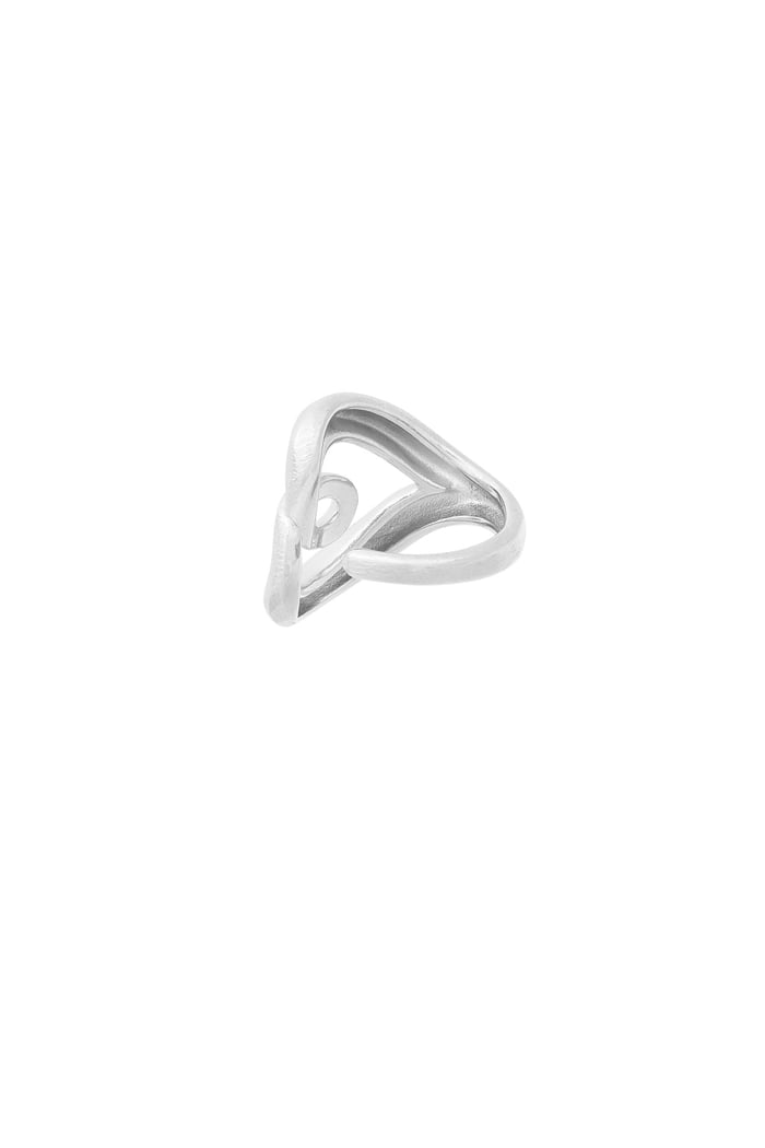 Curled ring - Silver color Picture3