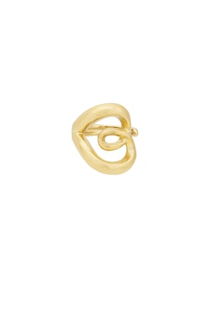 Elegant twist ring - Gold color h5 