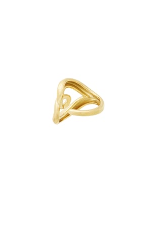 Elegant twist ring - Gold color h5 Picture3