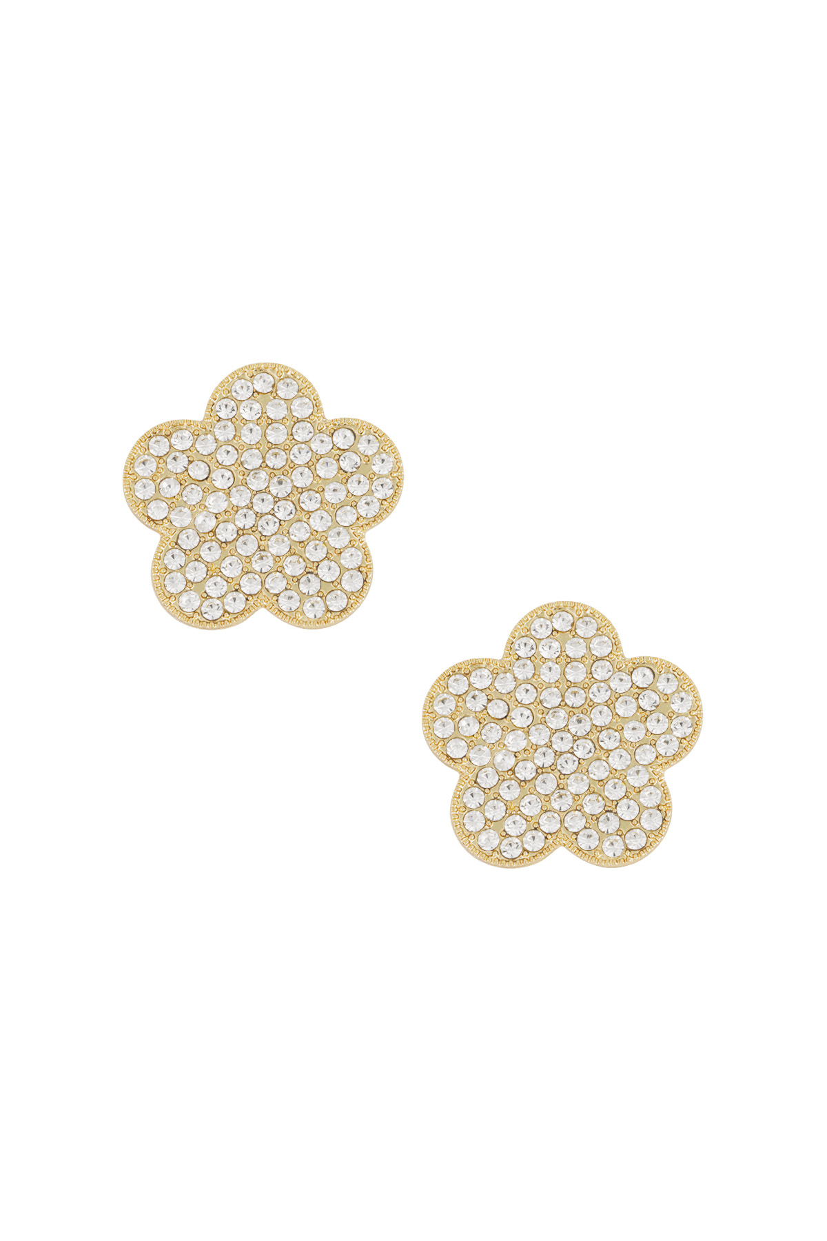 Cufflinks glittery bloom - Gold color