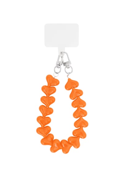 Telefonkabel Herzen - Orange h5 