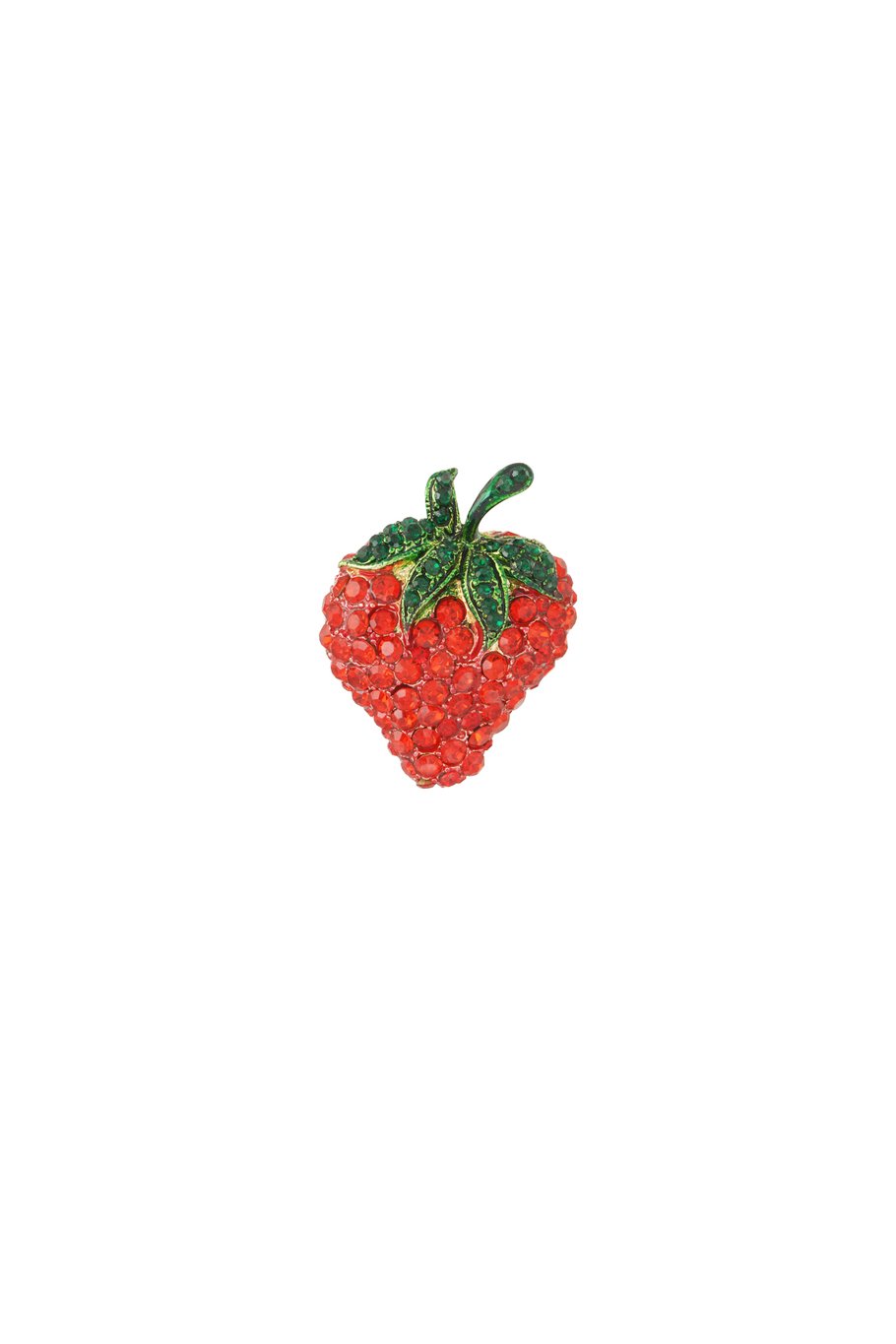 Strawberry Brooch - Red & Green 