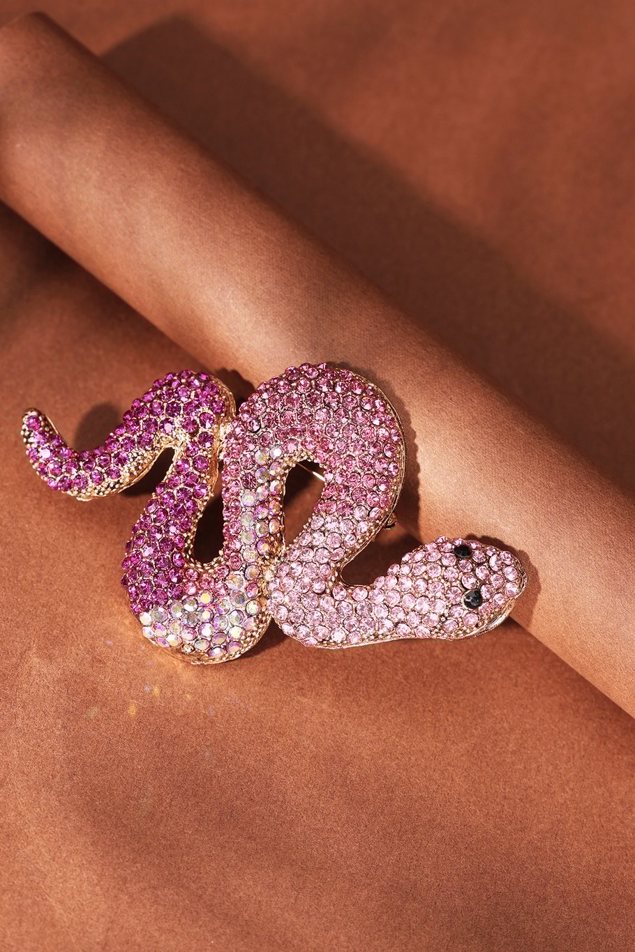 Snake Brooch - Orange Picture5