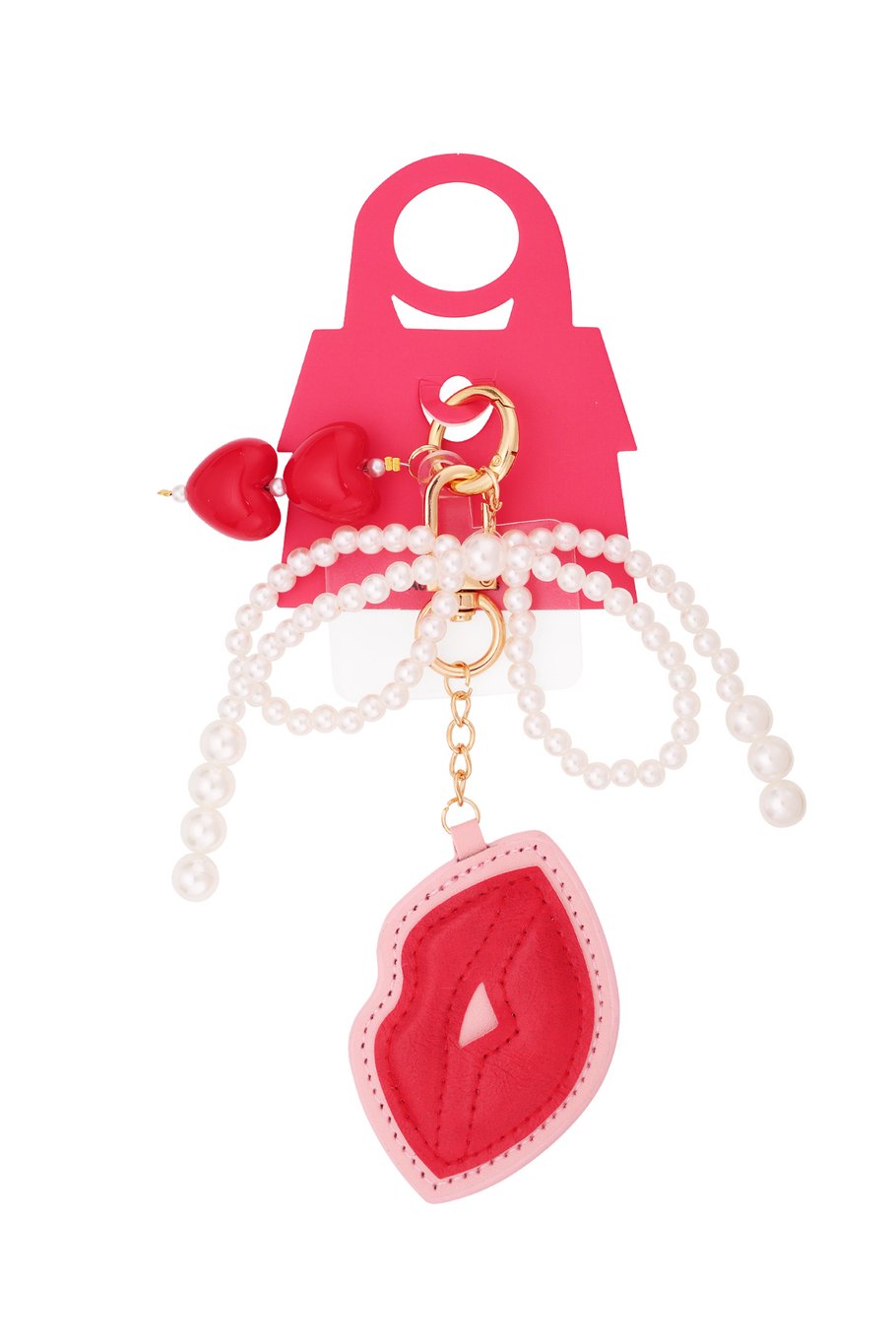 Accessoire-Anhänger Küsse mit Perlen - Rot h5Bild2