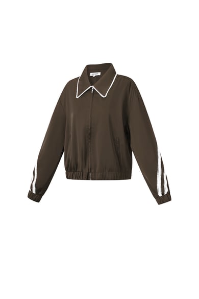 Satin Look Sporty Jacket h5 Picture2