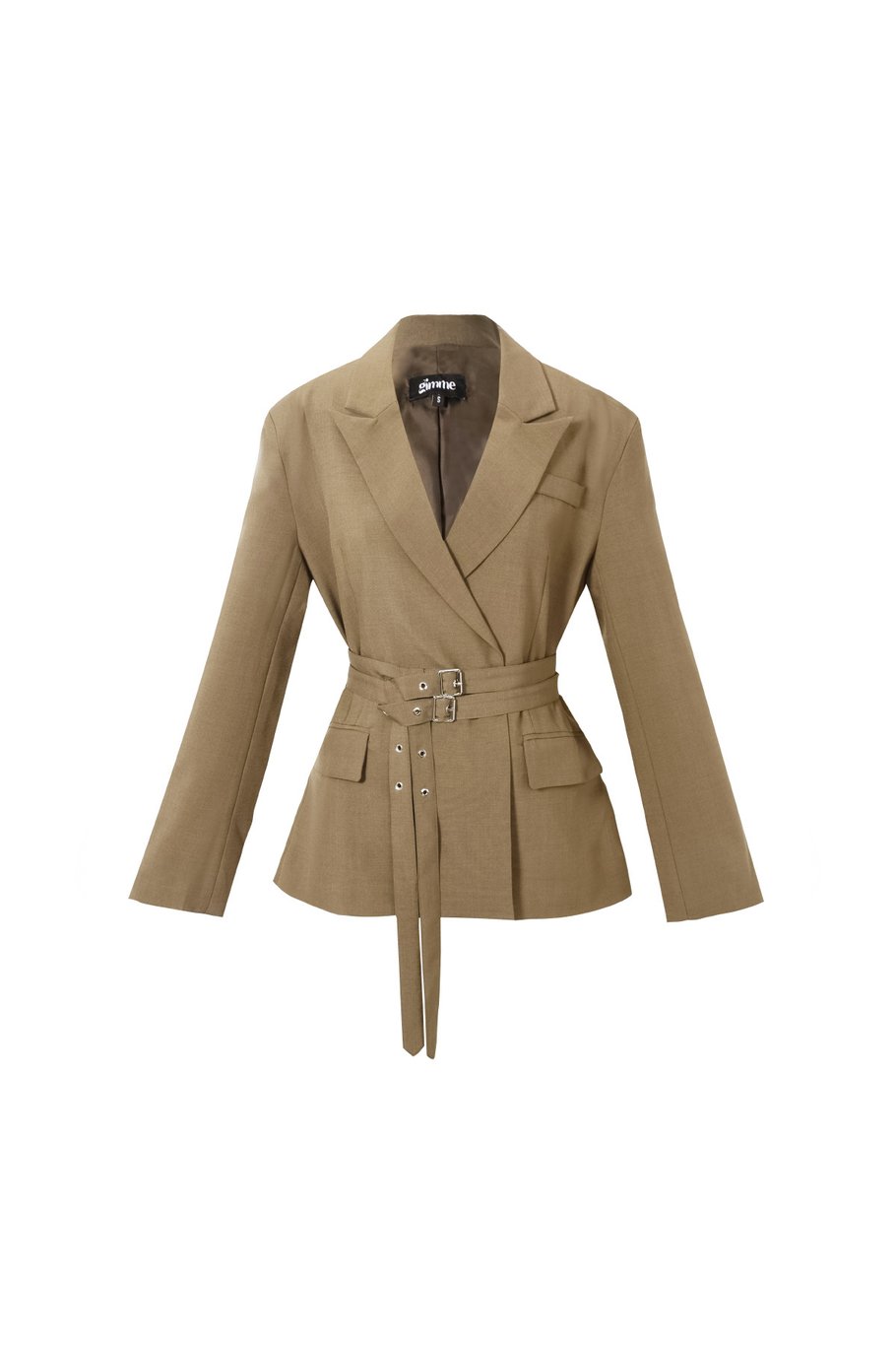 Çift Kemer Blazer Resim4