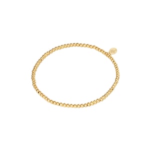 Bracelet Small Beads Gold Color Stainless Steel-2.5MM h5 