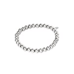 Silver color / Bracelet Big Beads Silver Color Stainless Steel-6MM 