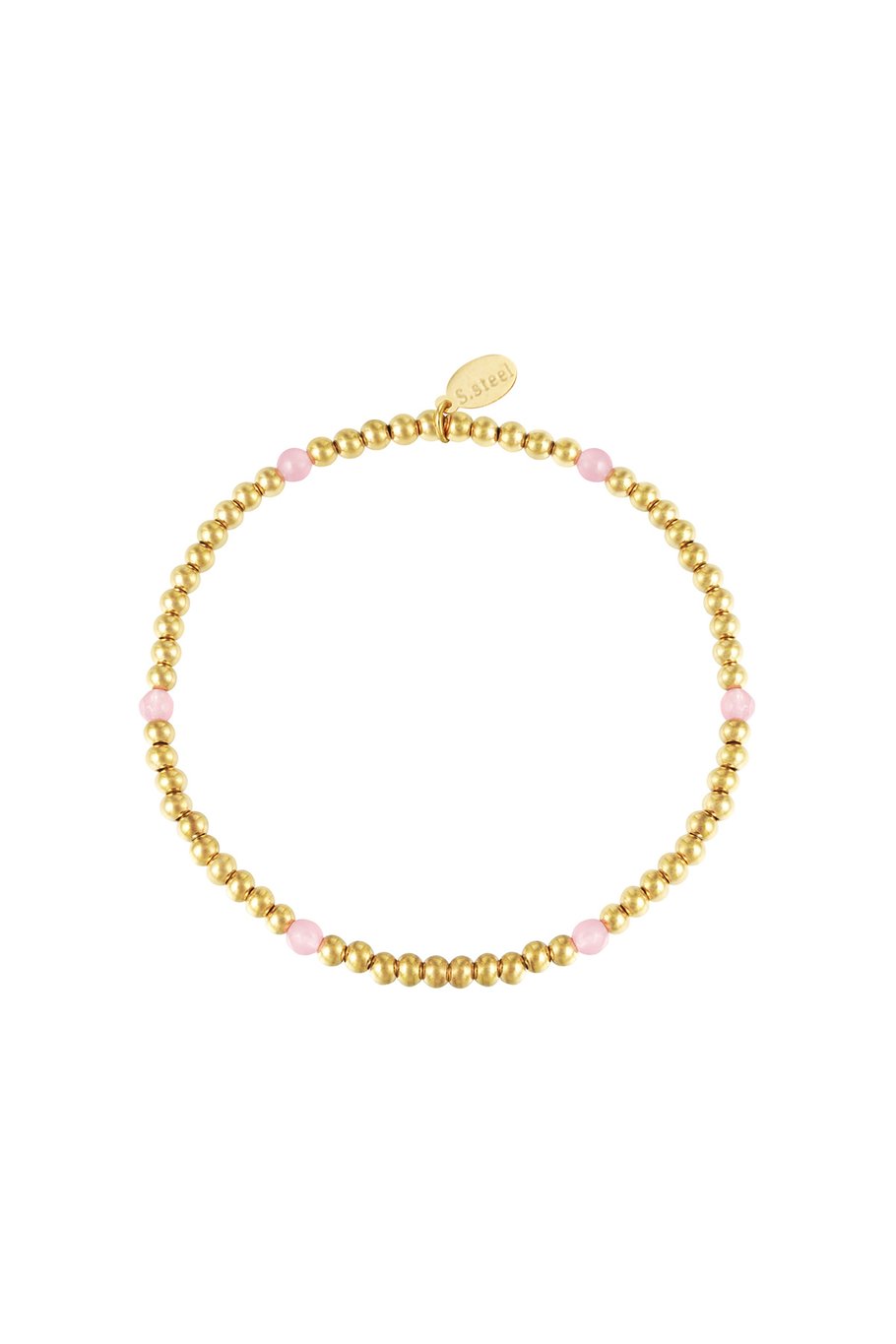 Armband Diamond Beads Silber Edelstahl