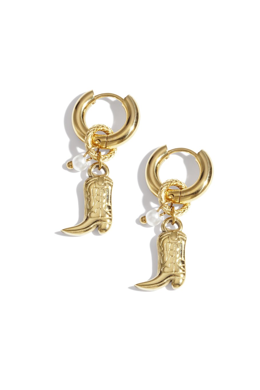 Boucles d&#39;oreilles pendantes en acier inoxydable pour bottes, série Casual Daily Simple, bijoux pour femmes 