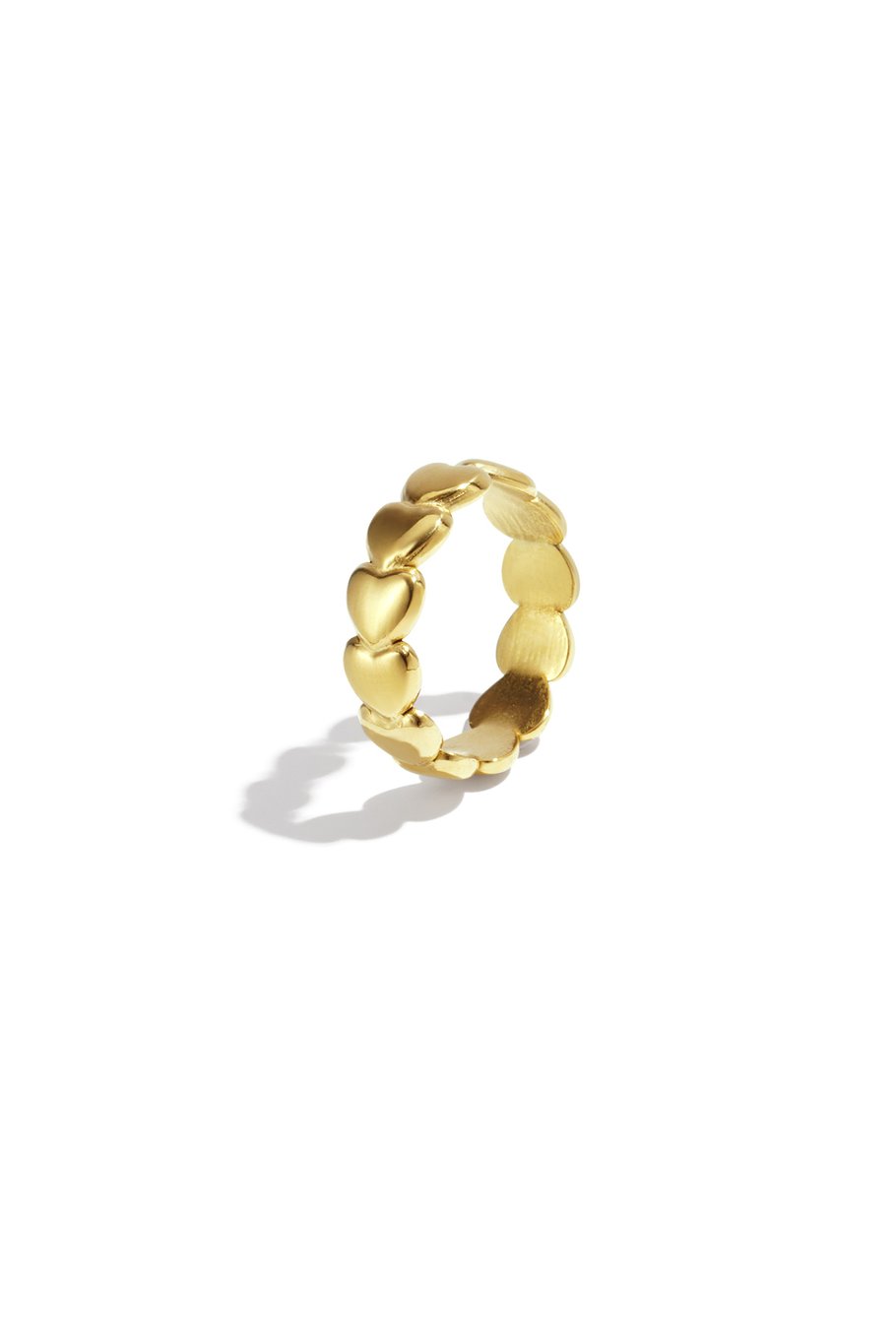 Bagues minimalistes en acier inoxydable, style cœur, décontractées, simples et quotidiennes, bijoux pour femmes 