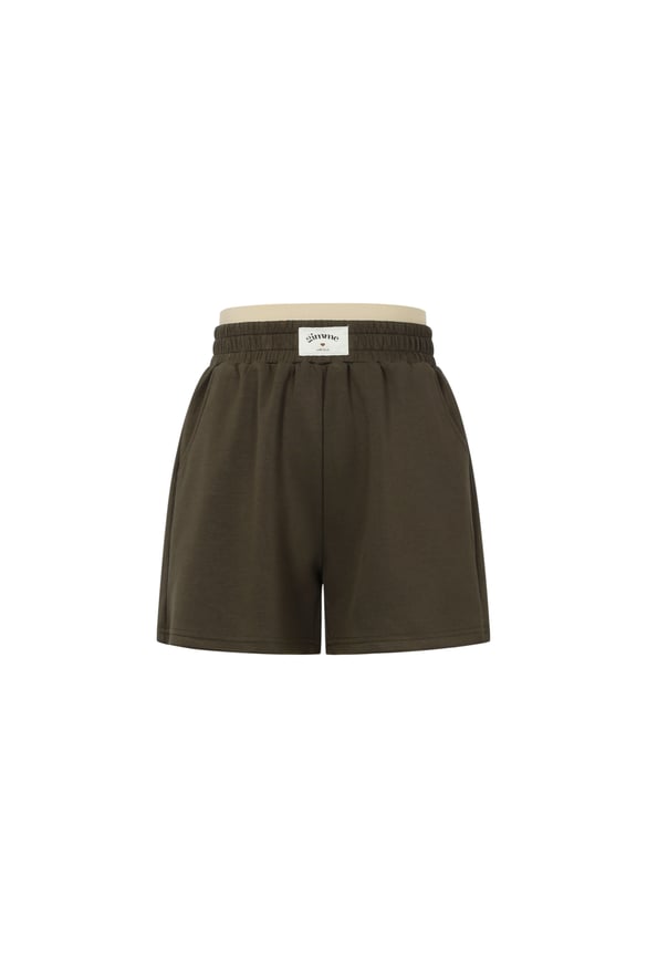 Polyester fiber (polyester) Shorts Solid color Sporty All Fit  Clothes 2