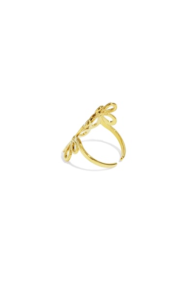 Stainless Steel Statement Rings Flower Casual Daily Simple Series Women's jewelry h5 Picture3