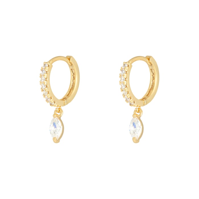 Earrings Zircon Drop 