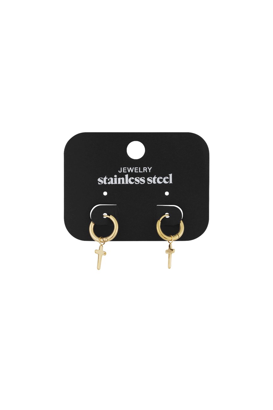 Küpe İnanç Gold Stainless Steel Resim3