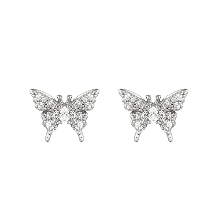 Boucles d'oreilles Papillon scintillant 