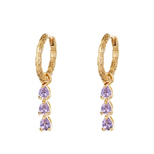 Boucles d'oreilles Diamants en rang h5 