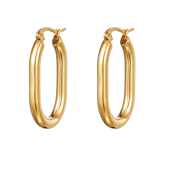 Earrings Smooth Oval 