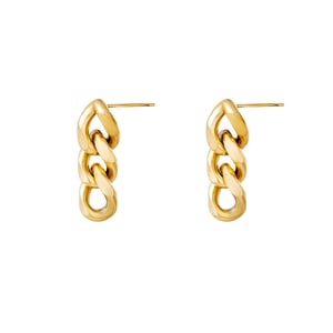 Earrings triple chain h5 