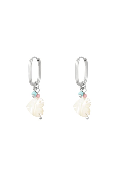 Fish earrings - Beach collection silver color Stainless Steel