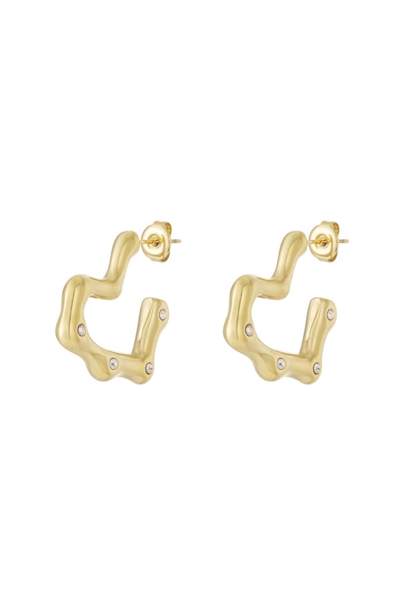 Boucles d&#39;oreilles créoles en acier inoxydable Cœur Daily Daily Bijoux pour femmes 2