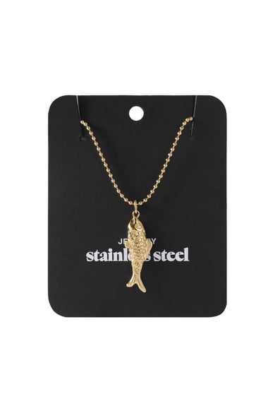Edelstahl Lange Halsketten fisch Casual Täglich Einfache Serie frauen schmuck h5 Bild3