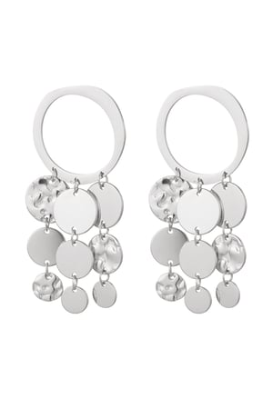 Earrings cheerful garlands - silver color Stainless Steel h5 