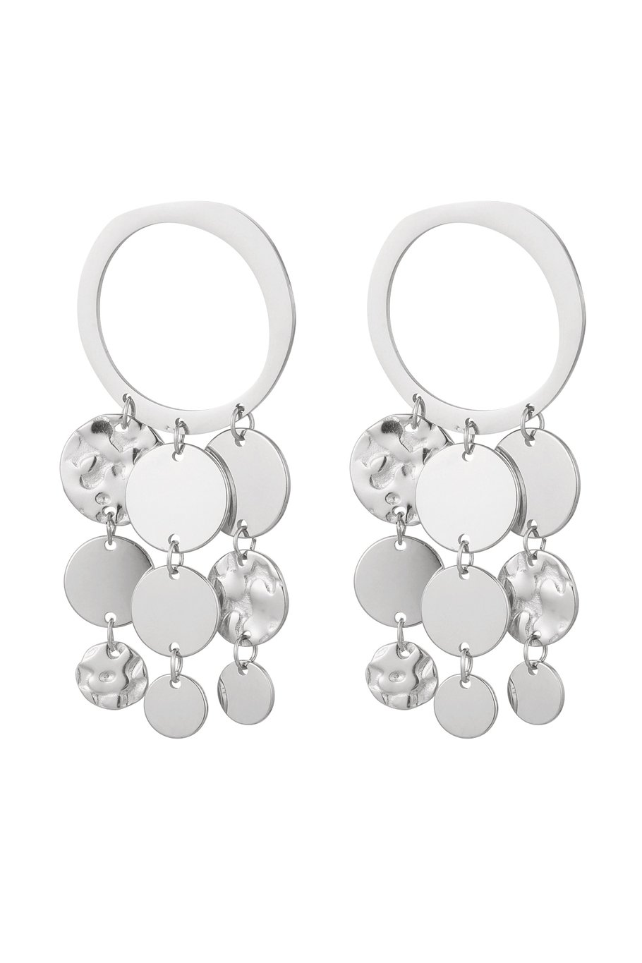 Earrings cheerful garlands - Gold Color Stainless Steel