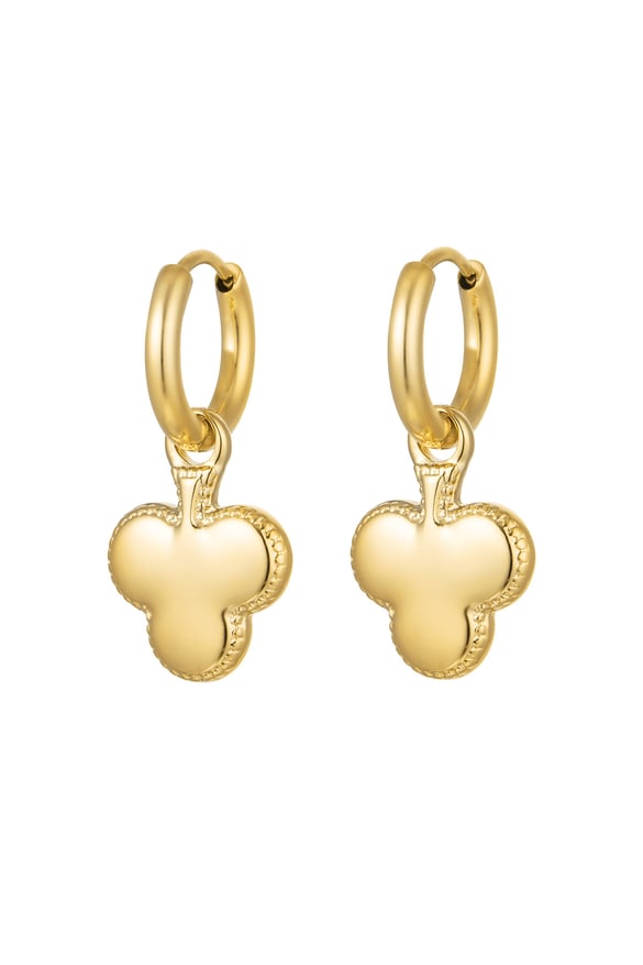 earrings clover charm