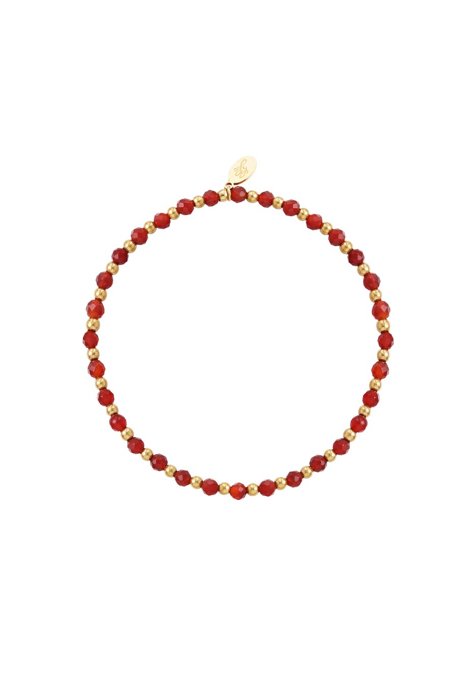 Pulsera de cuentas - lila/Color dorado 